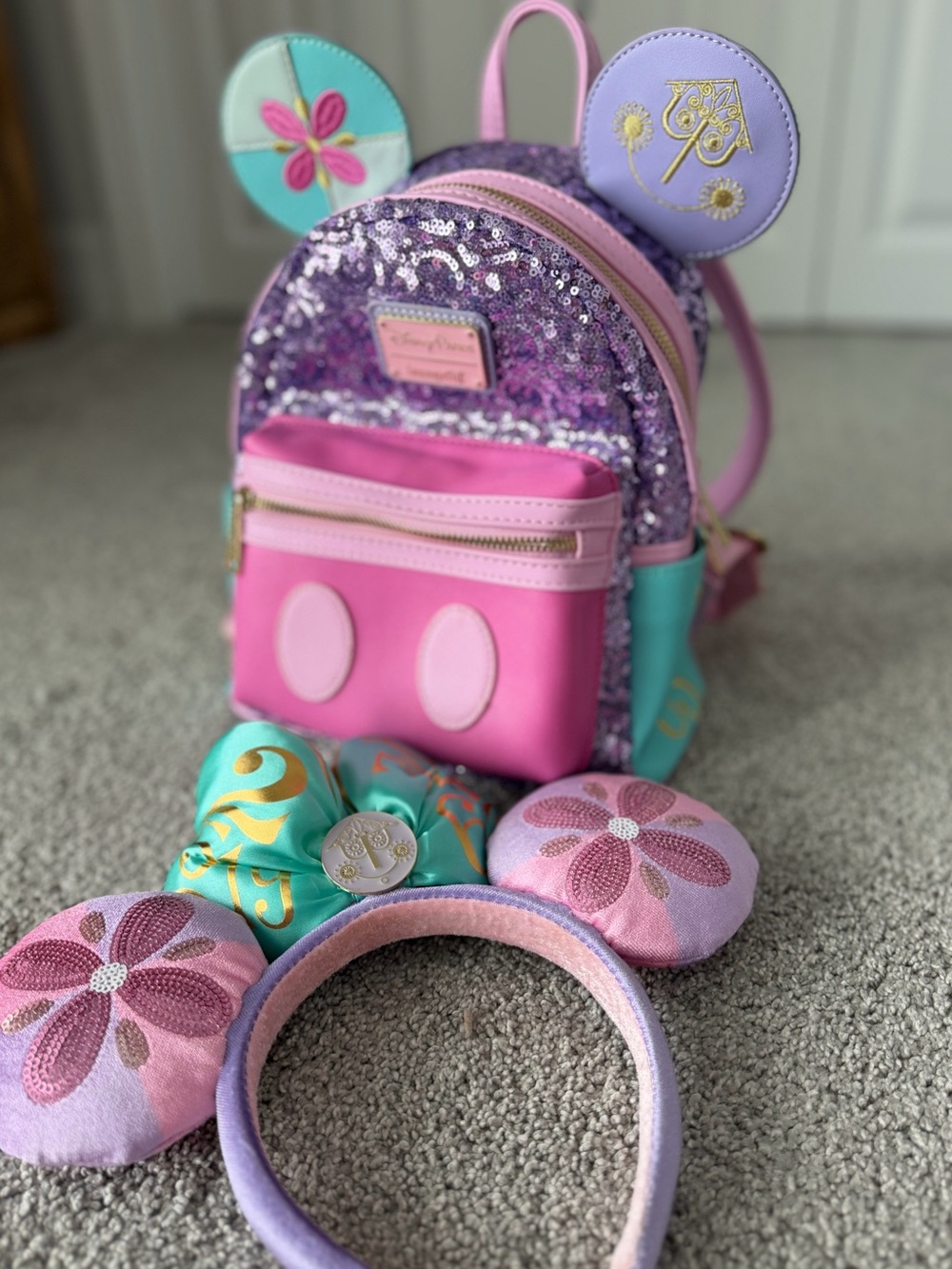 Loungefly It’s A Small World, Main Attraction Backpack & Minnie Ears (2020)